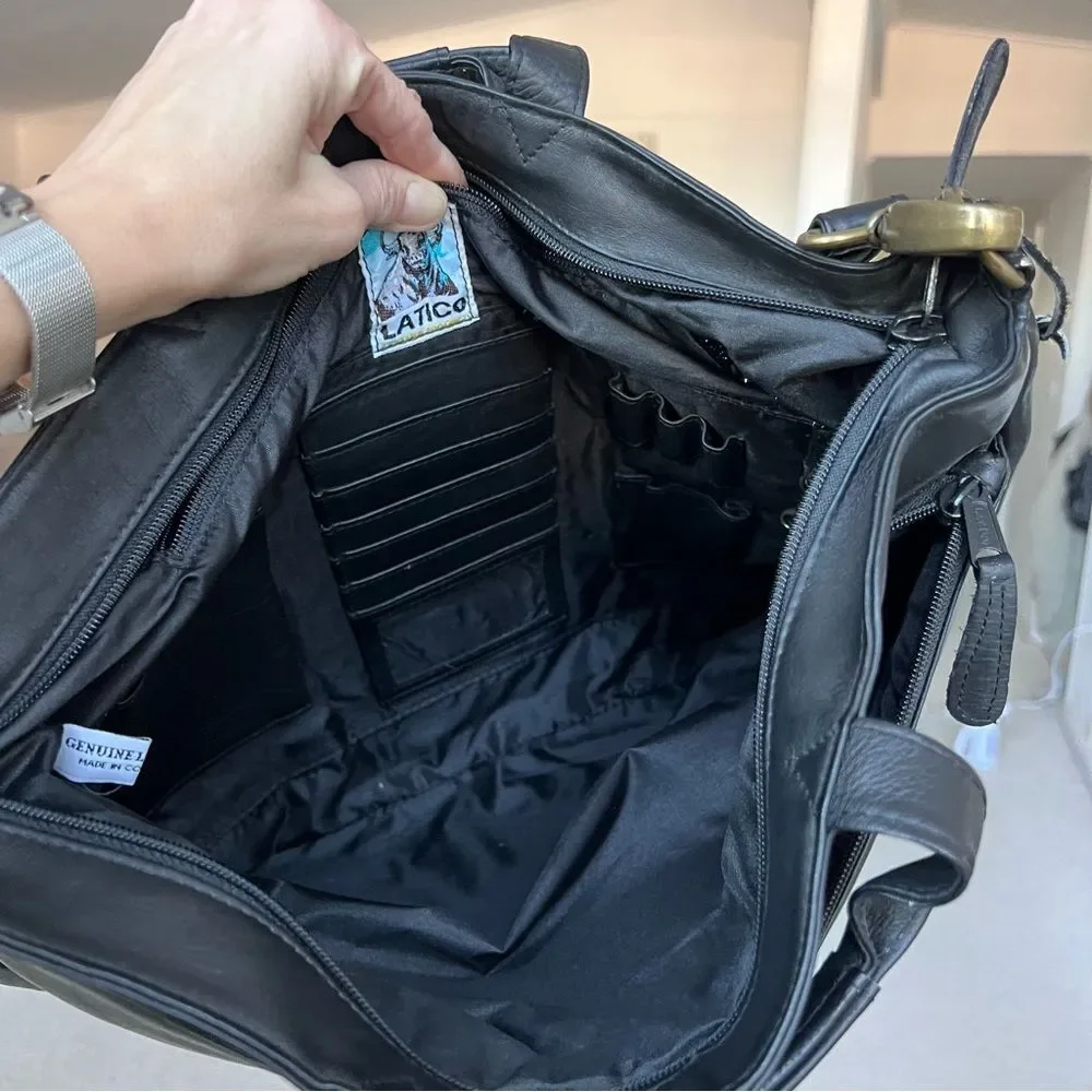 Latico Genuine Leather Laptop Messenger Bag